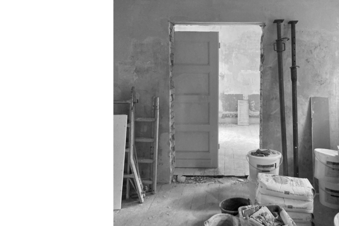2a studio Haus Maria Wohnen Küche Baustand