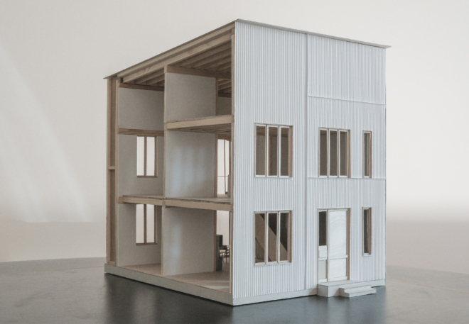 2a studio Stadthaus Flora Modell